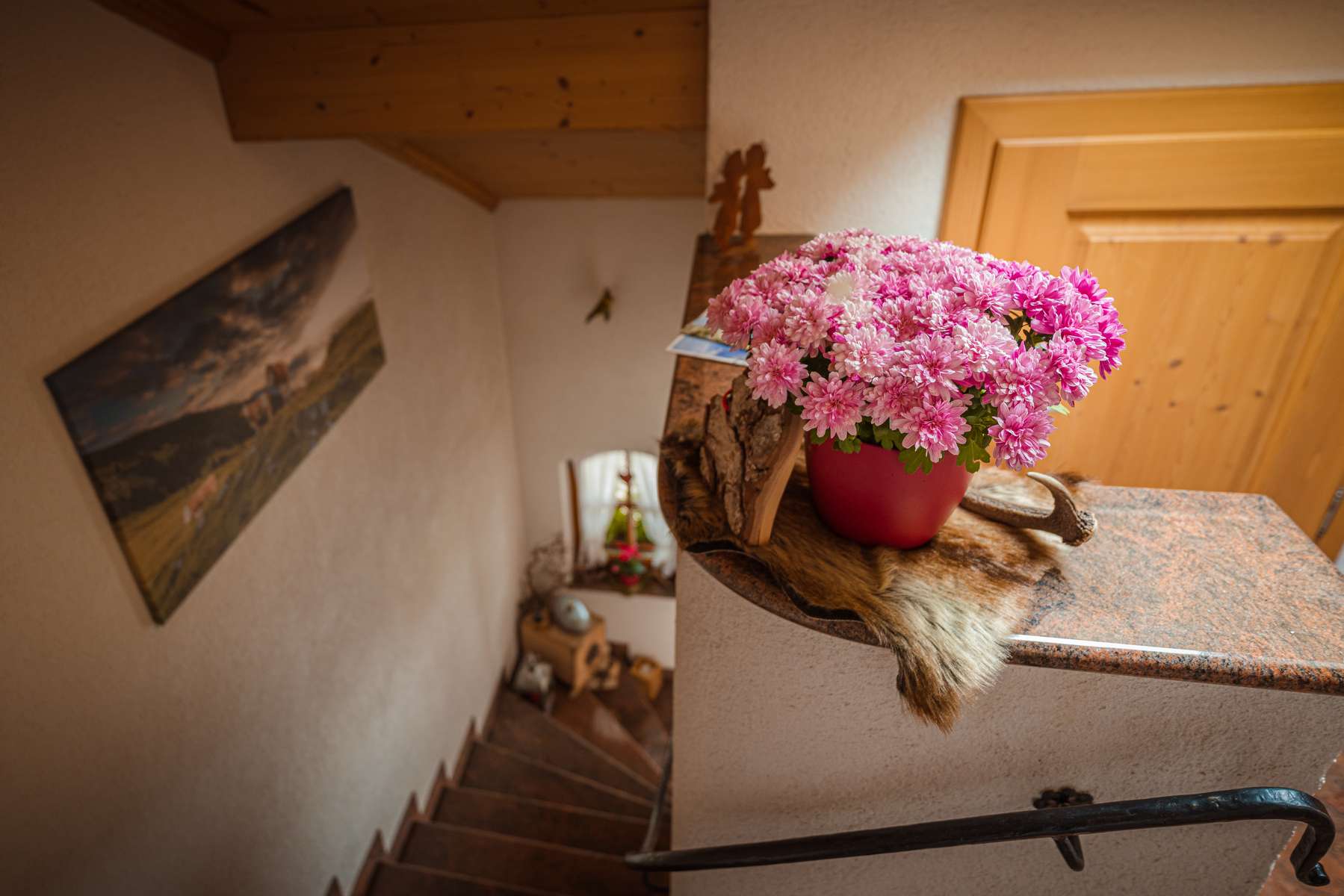Ferienwohnung Karwendel Treppenaufgang